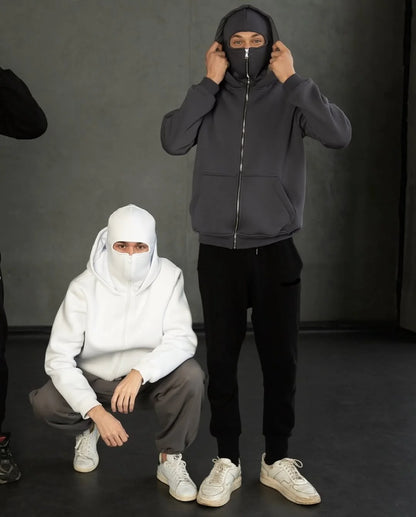 Balaclava Thickened Sweatshirt Face Mask Hoodie