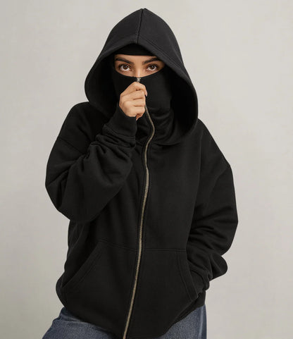 Balaclava Thickened Sweatshirt Face Mask Hoodie